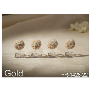 แหวนมุกสีทองหรูหราสำหรับปาร์ตี้และชุดราตรีเครื่องประดับแฟชั่นสำหรับผู้หญิงเป็นประกาย - Product Image 2