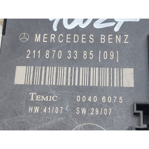 UNIDAD DE CONTROL DE PUERTA TRASERA IZQUIERDA MERCEDES Clase E Sedán W211 2ª Serie A2118703285 (07>) - Product Image 3