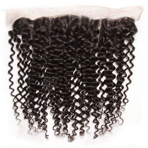 Lujoso gris Rubio Remy rizado Frontal, 100% cabello humano Premium - Product Image 3