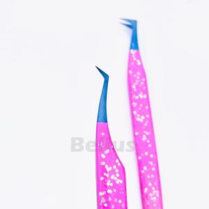 Offre Spéciale de qualité supérieure Bellus International pince à cils poudre enduite en acier inoxydable Volume cils outils dans une nouvelle couleur - Product Image 3