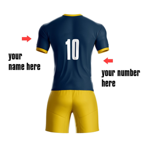 Conjunto de camisetas de fútbol Camisetas de fútbol Uniformes de fútbol para adultos 100% Poliéster Ligero Venta al por mayor Transferencia de calor Impreso Ropa lisa - Product Image 3