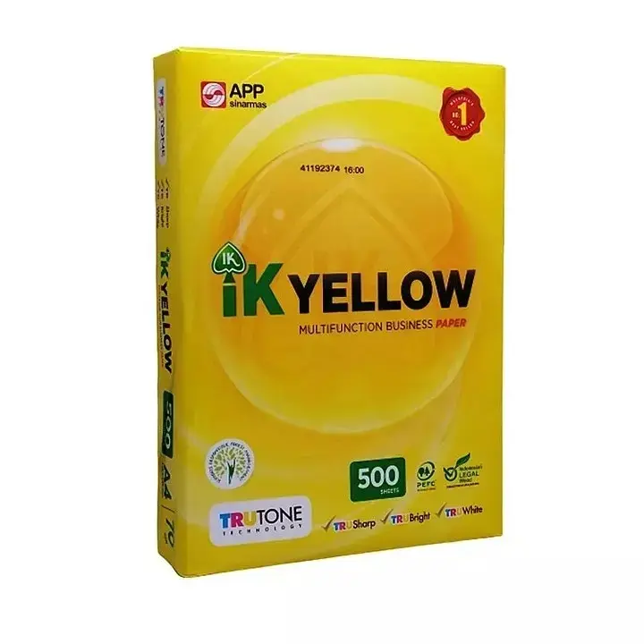 Best quality IK yellow office A4 Paper 70gsm 75gsm and 80gsm