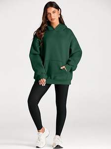 Sudaderas con capucha informales de lana de gran tamaño de alta calidad para mujer - Product Image 2