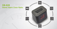 DB-828 Digitalradio mit großem Display, eingebautem Lautsprecher, DAB/FM & Internetradio, 2 Weckfunktionen, Schlaf-Timer, Schwarz