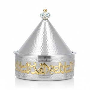 Casserole isotherme en acier inoxydable durable au design minimaliste, avec couvercle et intérieur poli, pour la décoration de la maison et des hôtels - Product Image 2