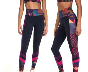 Leggings de Yoga de Cintura Alta para Mujer, Sin Costuras, 100% Poliéster, Transpirables, Resistentes al Viento, Ecológicos, Antibacterianos, de Secado Rápido, con Cordón Ajustable - Product Image 1