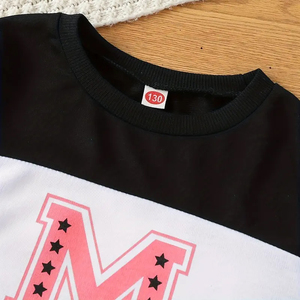 ชุดเสื้อสเวตเตอร์คอกลมแขนยาวพิมพ์ลายตัวอักษรชุดแฟชั่นสำหรับฤดูใบไม้ผลิและฤดูใบไม้ร่วง - Product Image 3