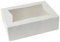 Boîtes à Cupcakes Muffin Cup Cake Box Boîte d'emballage de boulangerie Carton Pâtisserie Sweet Wholesale 6 12 Pack Blanc Papier couché personnalisé
