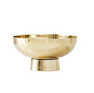 Eco-Friendly Metal Golden Champagne Ice Bowls With Base Round Shape Wine Cooler for Beer Soft <b>Drink</b> Party Barware Use - Product Image 1