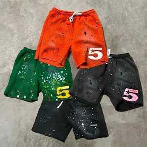 Short de rue en polaire unisexe avec logo personnalisé OEM Nouveau short ample et populaire respirant pour homme - Product Image 2