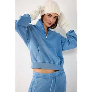 Sweat-shirt en coton à effet délavé - Product Image 1