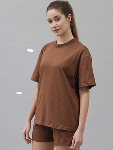 Haute qualité femmes été à manches courtes chemise Shorts ensembles solide motif Streetwear décontracté personnalisable en gros survêtement - Product Image 2