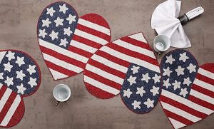 พรมปูรองจานผ้าปูรองจานผ้าปูรองจานผ้าปูรองจานแฟนซีตกแต่งงานคริสต์มาสทำมือสำหรับงานแต่งงาน - Product Image 4