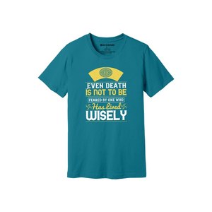 Camiseta de algodón 100% con estampado de temas de Buda, estilo informal, 12 opciones de color, 160-180, colocación de diseño personalizable GSM pesado - Product Image 5