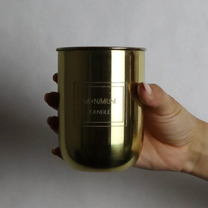 Pot à bougie en métal personnalisé de qualité supérieure - Cire de soja parfumée, écologique et résistante à la chaleur, contenants décoratifs uniques pour Pâques, usage domestique - Product Image 6