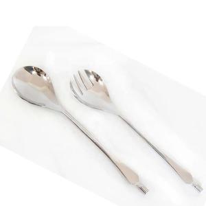 Cubiertos de acero inoxidable con mango de diseñador, juego de cubiertos de Metal, cuchillo y cuchara, diseño moderno para decoración de boda y hogar - Product Image 4