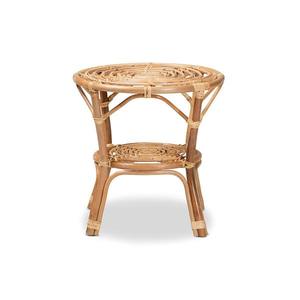 Mesa Pequeña de Ratán Natural Sostenible, Forma Redonda Clásica, Color Marrón Natural, Muebles Hechos a Mano para Uso en Hoteles, Venta al Por Mayor - Product Image 2