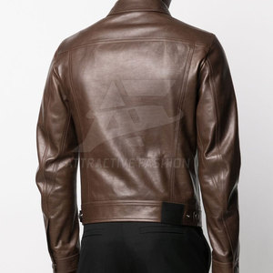 Smart <b>Men</b> <b>Leather</b> <b>Jacket</b> With Stylish Warm Layer For Elegant Winter <b>Jacket</b> Fashion Outfit Wholesale Price - Product Image 2