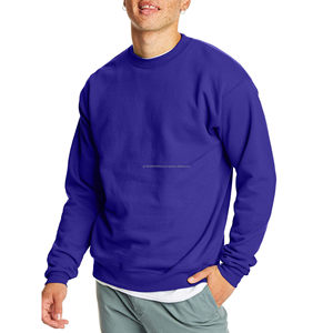 Couleur violette Simple Plain Hommes Sweats Personnalisez Votre Propre Logo Conception Hommes Sweats - Product Image 2