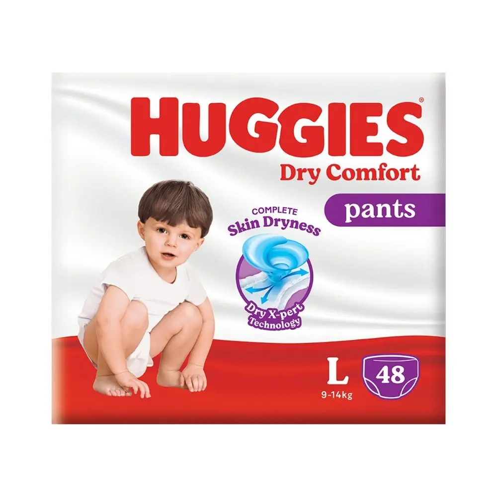 Komplette Haut trocknung Dry X-pert Technology Pants Huggies Dry Comfort Windeln Größe L 48'S für Babys