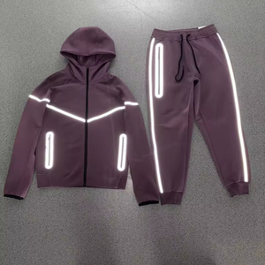 Conjunto deportivo cortavientos para hombre, chaqueta ligera y pantalones para gimnasio, correr, trotar, fitness al aire libre - Product Image 6