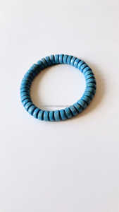 Women's <b>Gold</b> Accents Curved Tube <b>Bracelets</b> Single Skinny Acrylic Bamboo <b>Bead</b> Bangles More Colors Fashionable Bangles - Product Image 3