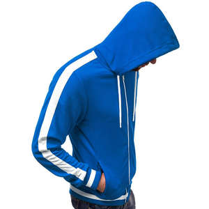 Sudadera con capucha con logotipo bordado personalizado para exteriores e interiores Sudadera con capucha con estampado completo para exteriores azul real superventas - Product Image 2