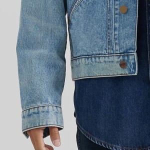 Nouveau design de vêtements personnalisés veste en jean à la mode pour hommes, veste de pluie pour garçons avec votre propre style, bon fabricant, marque privée - Product Image 3