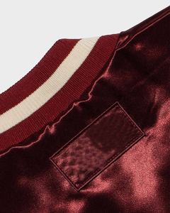 Chaqueta universitaria de satén personalizada de alta calidad para hombre, tela de lona con cuello levantado, Etiqueta Privada, venta al por mayor, chaqueta de invierno para hombre - Product Image 5