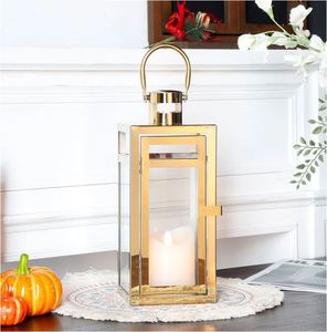 Classique En Acier Inoxydable Décoratif Lanterne Bougeoir En Plein Air Pour La Décoration De La Maison Hôtel Restaurant Bureau De Mariage En Gros - Product Image 1