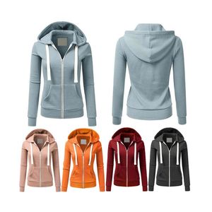 Sweat-shirts pour femmes en matière de qualité supérieure, anti-boulochage, couleur unie personnalisée, respirants, pour l'hiver. - Product Image 5