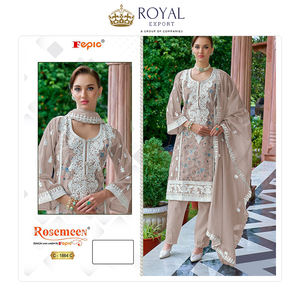 Bulk Supply Indian Clothing Best Designer Collection of Organza with Embroidery Work Party Wear Suit Collection for Sale - Product Image 5