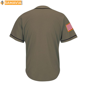 Uniforme de Béisbol Personalizado Unisex con Botones, Uniforme de Equipo con Estampado Digital, Conjuntos Deportivos Transpirables con Logotipo Estampado, EE. UU. y Reino Unido - Product Image 2