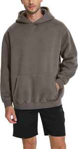 Sudadera con capucha atlética de lavado ácido pesado para hombres, jersey de gran tamaño para parejas, sudaderas de lana de invierno - Product Image 6