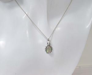 จี้โอปอลอัญมณีทำมือสไตล์โบโฮสีเงินสเตอร์ลิง925พร้อมของขวัญสำหรับผู้หญิงชุบโรเดียม - Product Image 2