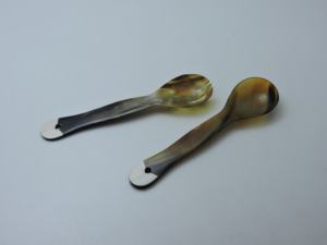 Diseño único hecho a mano cuerno natural ensalada servidor cuchara decorativa cuerno artículo ensalada herramienta para servir para el hogar Hotel cocina uso - Product Image 6