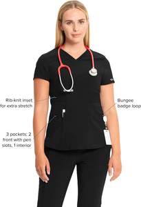 ชุดยูนิฟอร์มสครับแบบจ็อกเกอร์ทันสมัย ผ้าคอตตอนผสมโพลีเอสเตอร์ สำหรับบุรุษและสตรี ชุดสครับทางการแพทย์สำหรับโรงพยาบาล ขายส่ง ชุดสครับสำหรับแพทย์และพยาบาล รับสั่งทำตามแบบ - Product Image 5