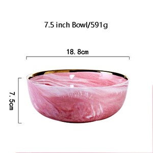 Bol à pétales, bols de service en résine faits à la main, vaisselle décorative polie, origine indienne, respectueux de l'environnement - Product Image 2