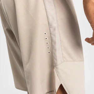 กางเกงขาสั้นผ้าดีผิวสีล้วนของผู้ชายทรงหลวมดีไซน์ใหม่คุณภาพสูง - Product Image 2