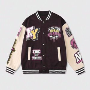 Vente en gros, nouvel arrivage de vestes universitaires brodées en chenille 3D avec logo personnalisé, vestes confortables en cuir tendance pour la saison d'hiver - Product Image 1