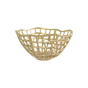 Vantage Premium Look Fancy Modern Luxury Hot Laiton Martelé Pattern Brillant Poli Bol de service pour la décoration de la maison et des fêtes - Product Image 2