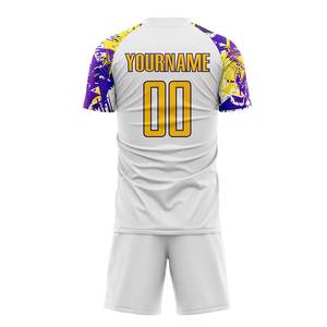 เสื้อฟุตบอลแห้งเร็วปรับแต่งได้สำหรับเยาวชนผู้ใหญ่สวมใส่สบายด้วยเทคโนโลยีการระเหิดของทีมและผู้เล่นโลโก้สำหรับทุกเพศ - Product Image 3