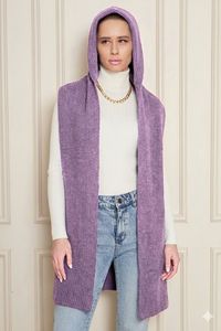 Bufanda con Capucha de Punto Texturizado Suave para Mujer, Cálida, Elegante y Cómoda, Estilo Otoño Invierno, Servicio ODM OEM - Product Image 4