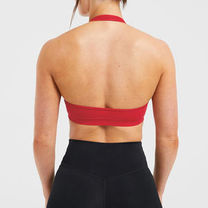 Soutien-gorge de sport dos nu haute résistance pour femme Design froncé antichoc Top de yoga en cours d'exécution à séchage rapide - Product Image 5