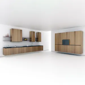 Total wood and Elm Escooh Legnovivo Luxury kitchen set made in Italy top-grade natural materials customizable