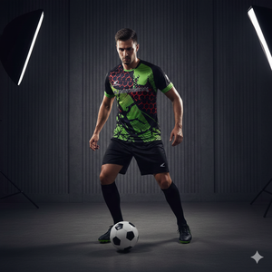 Conjuntos de Ropa de Fútbol para Hombre Más Vendidos, Camisetas de Fútbol Transpirables con Estampado Digital Personalizado de Alta Calidad con Nombre de Jugador - Product Image 6