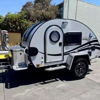 Nouveau modèle de camping-car teardrop, meilleur camping-car, camping-car, caravane, tout-terrain, camping familial, mini camping-car, petit camping-car teardrop
