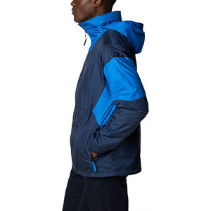 Chaqueta de lluvia 220G resistente al agua a prueba de viento de estilo personalizado de fábrica personalizable para chaqueta cortavientos elegante a prueba de agua para hombres - Product Image 3