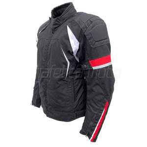 Chaqueta textil para motocicleta con cremallera completa para hombre, chaqueta textil ajustada con etiqueta privada para hombre - Product Image 2