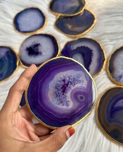 Dessous de verre en marbre/Dessous de verre en marbre/Dessous de verre en pierre Dessous de verre élégant Dessous de verre de luxe Dessous de verre en marbre naturel Blanc - Product Image 4